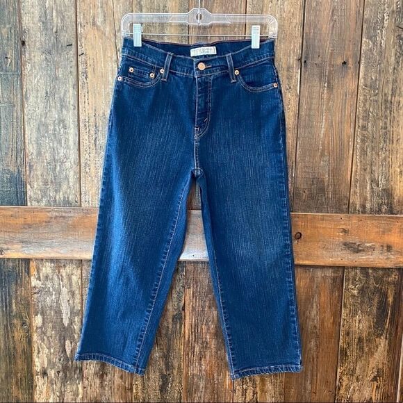 Levi’s 512 Sz 4 Blue Denim Perfectly Slimming Cotton Spandex Western Jeans - Picture 2 of 9